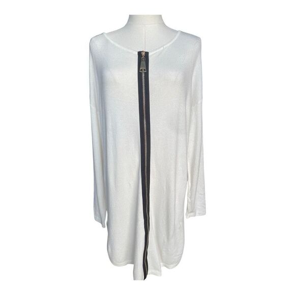 Soft Surroundings Viscose Blend Back Zipper Top Size Large EUC - Picture 1 of 4